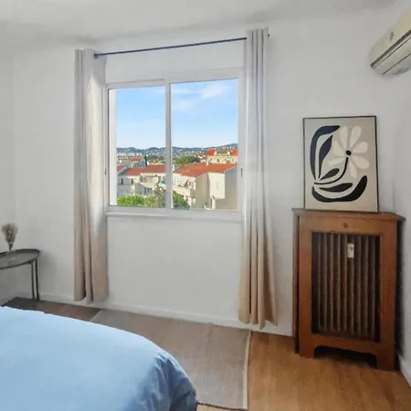 Mimosas Wilson Bright 3br W Sea View 5min * Antibes